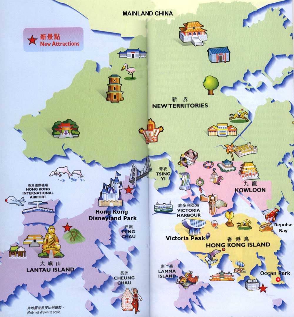 Hong Kong Tourist Map