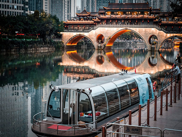 Chendu Jinjiang River Night Cruise