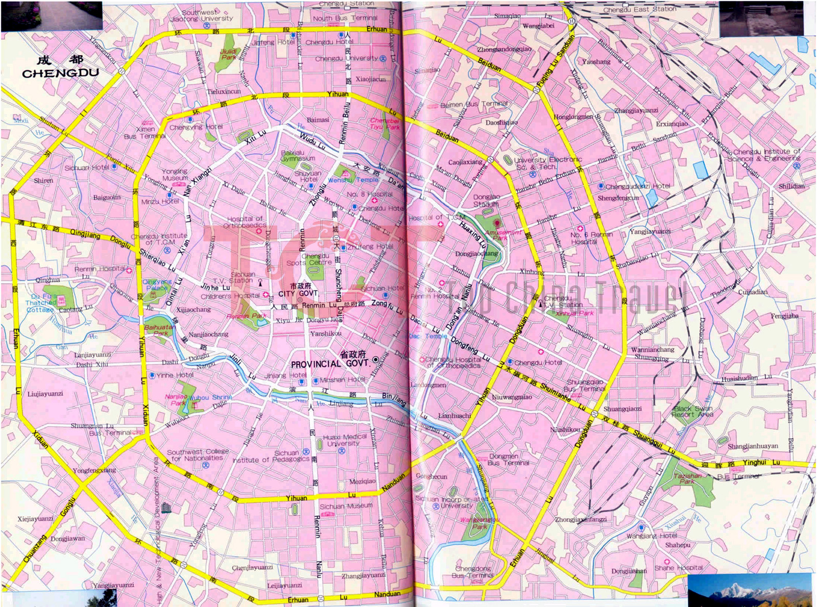 Map of Chengdu