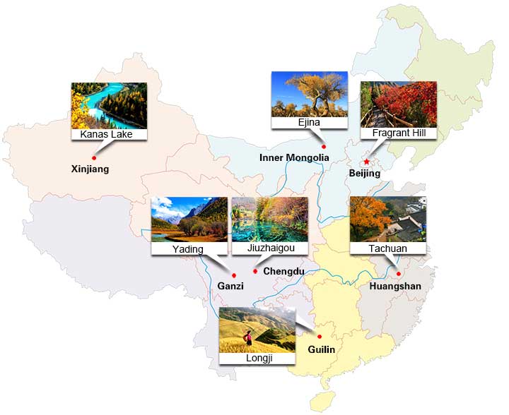 Best places to visit in autumn in China