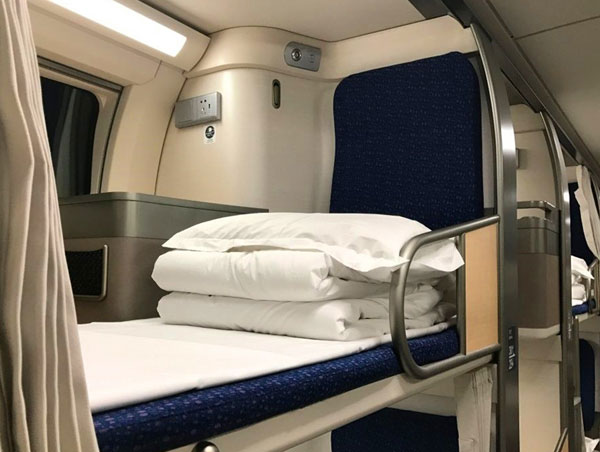 China bullet train sleeper
