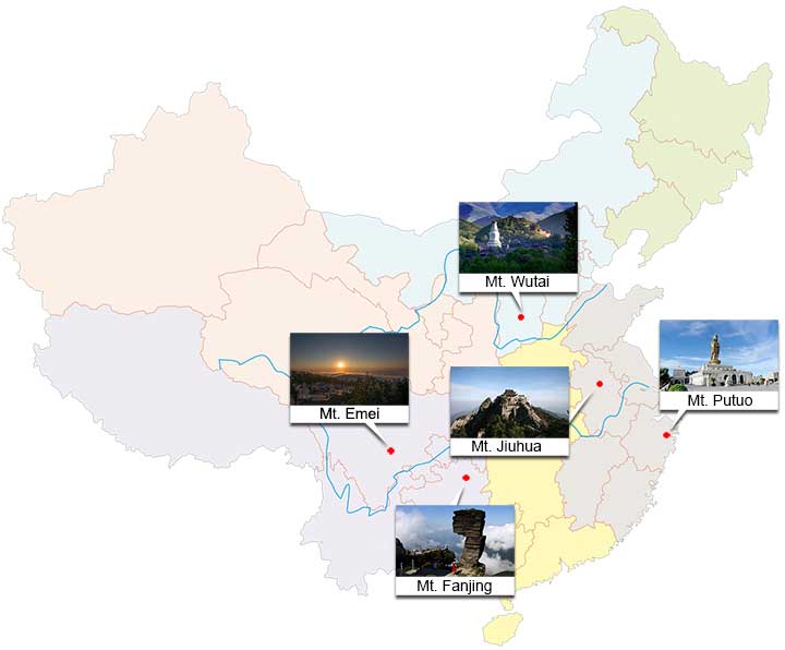 Top 5 Famous Buddhist Mountain in China