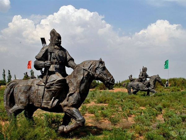 Battles between Genghis Khan with Central China along the Great Wall