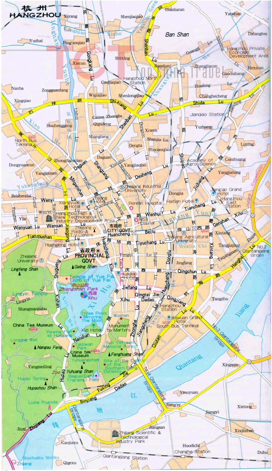 Hangzhou City Map