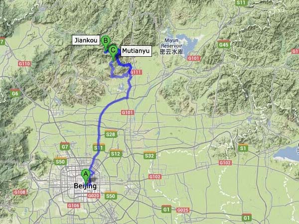Hiking Route: Jiankou-Mutianyu Great Wall Section