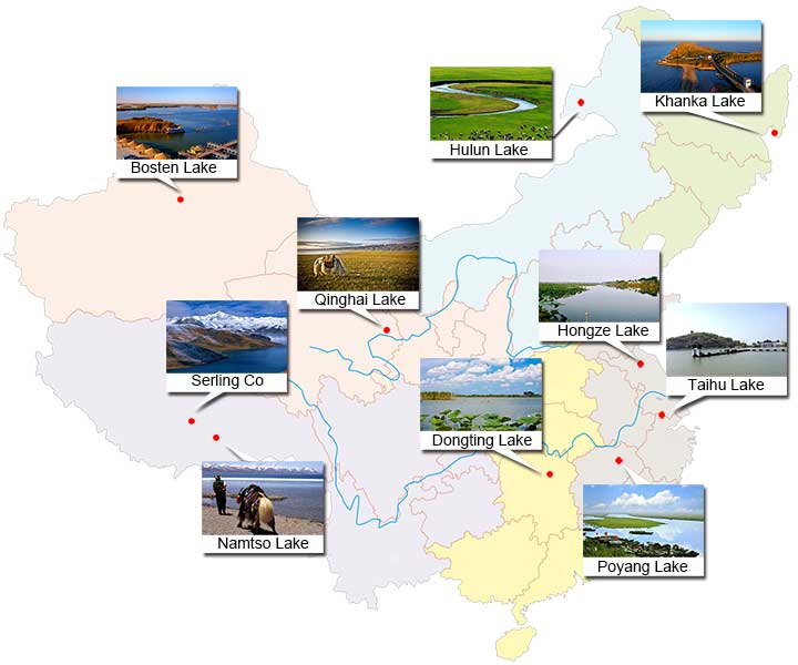 largest lakes in china 