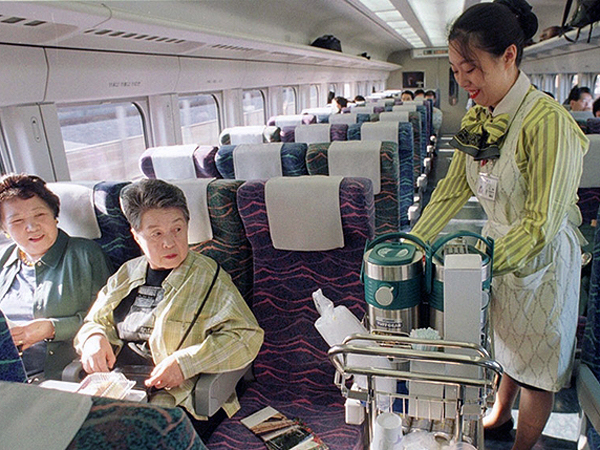 Vendor on China Train