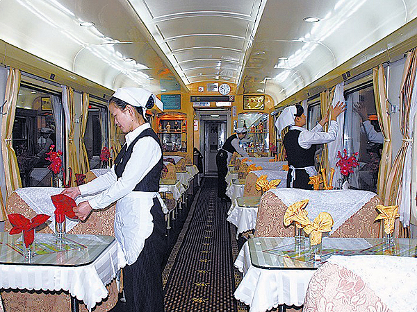 China Train Dining Car