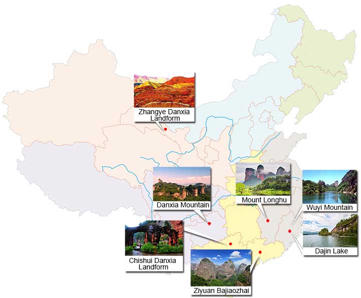Most Beautiful Danxia Landforms in China