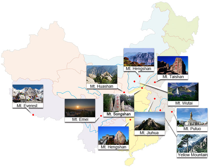 Most Famous Mountains in China