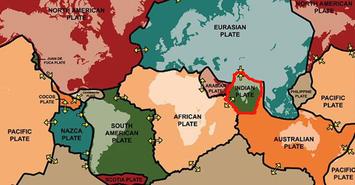 the plates that formed himalaya