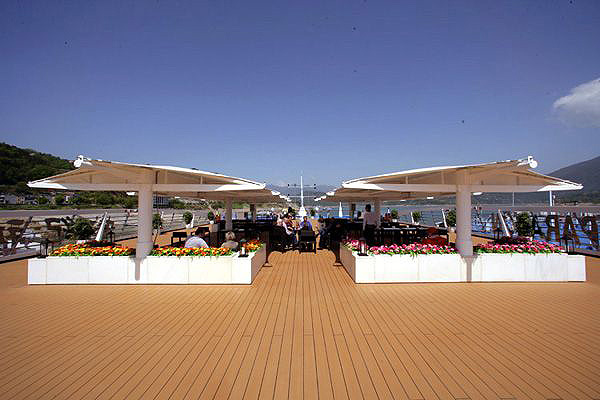The Top Deck of Yangtze River Cruise Boat