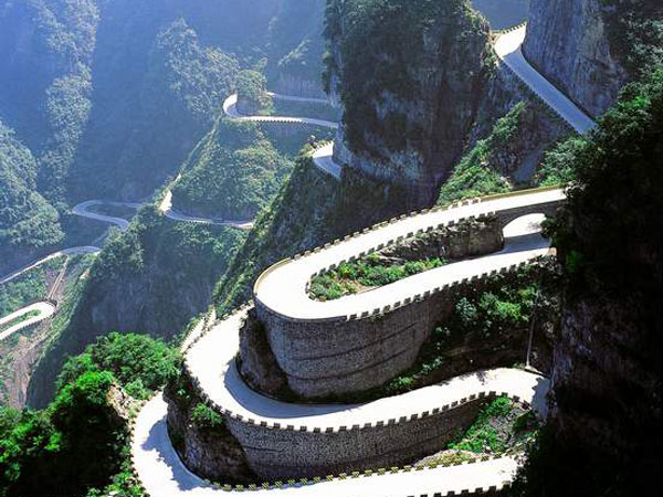 Tianmen Mountain Winding Mountain Road Top 10 Most Beautiful Highways in China- Tianmen Mountain Winding Mountain Road