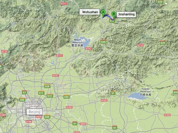 Hiking Route: Wohushan Great Wall