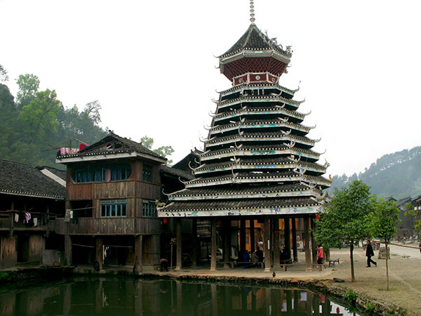 The Seven Most Beautiful Villages and Towns in China-Zhaoxing Dong Village