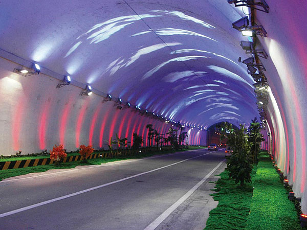 Top 10 Most Beautiful Highways in China- Zhongnan Mountain Highway Tunnel